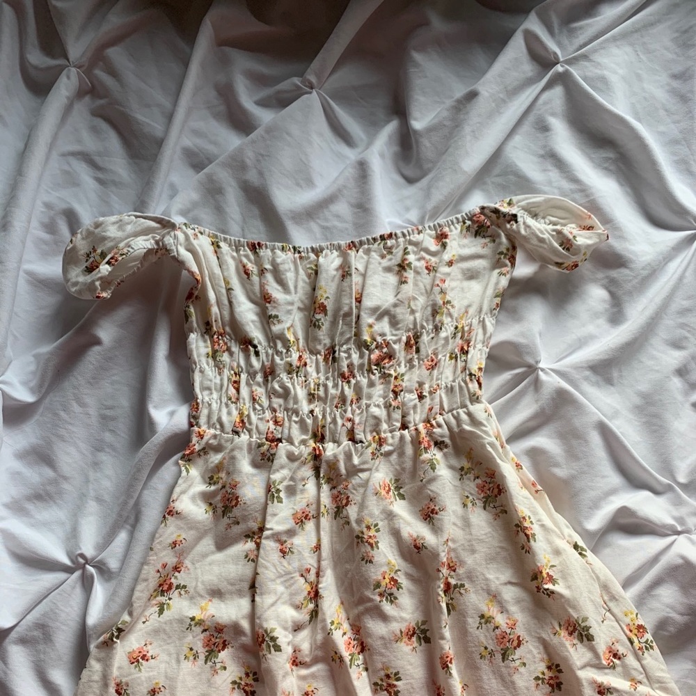Princess Polly white floral mini dress